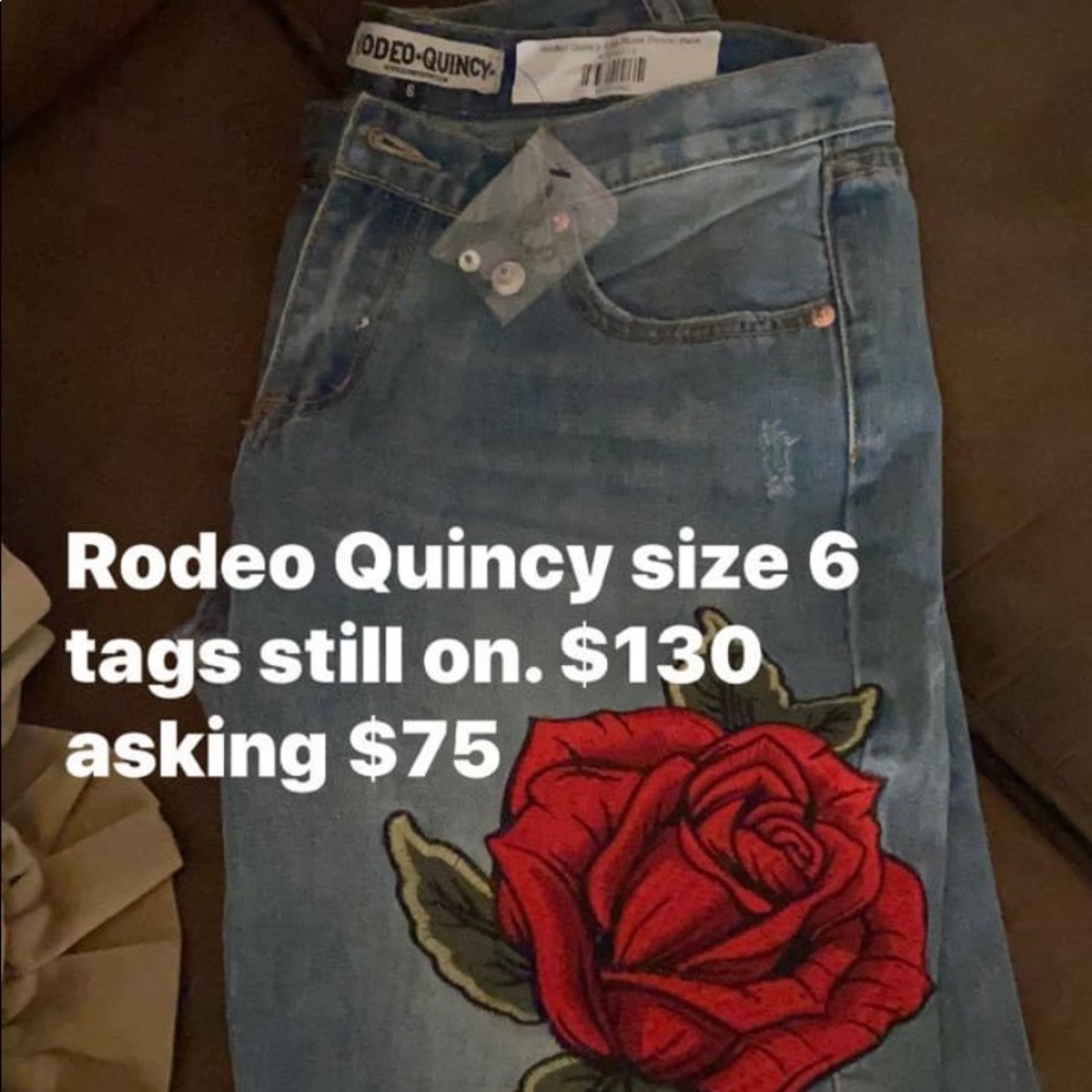 Rodeo Quincy size 6 distressed jeans
